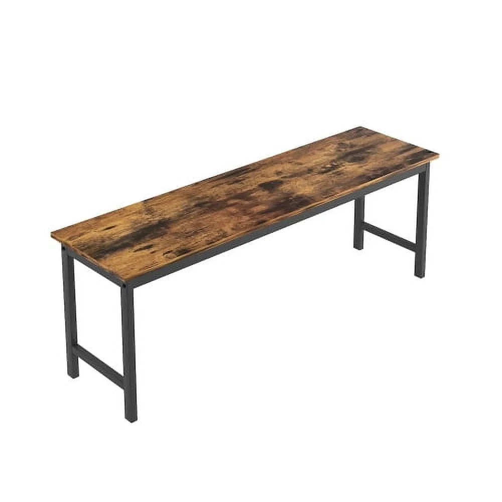 3 Pieces Farmhouse Kitchen Table Set with Two Benches A807