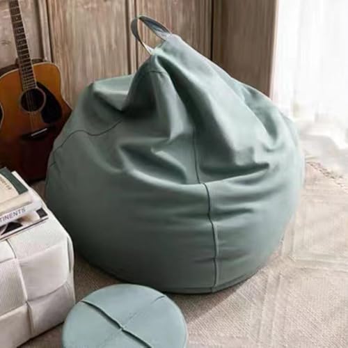 Off-White Cotton Linen Bean Bag Chair Cover, 2.6ft A706