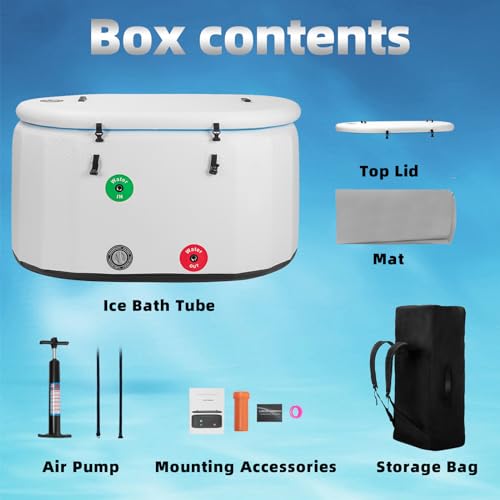 Black XL Cold Plunge Tub, 53.15" L x 33.46" W x 25.59" H U139