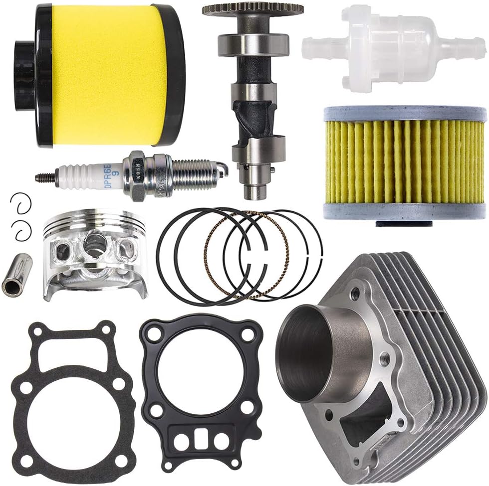Cylinder Piston Camshaft Gasket Filter Kit For Honda Rancher TRX350 2000-2006 D8509