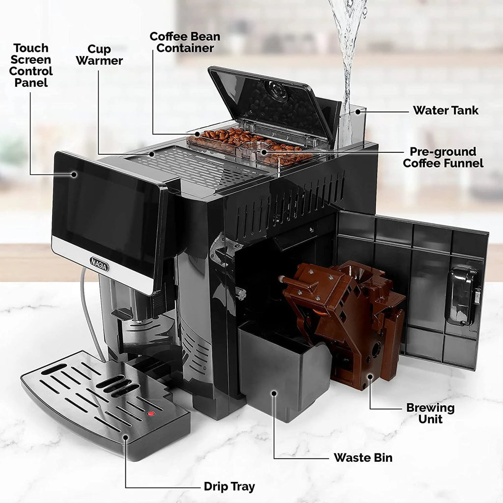 Black 1800ml Espresso Coffee Maker G6485