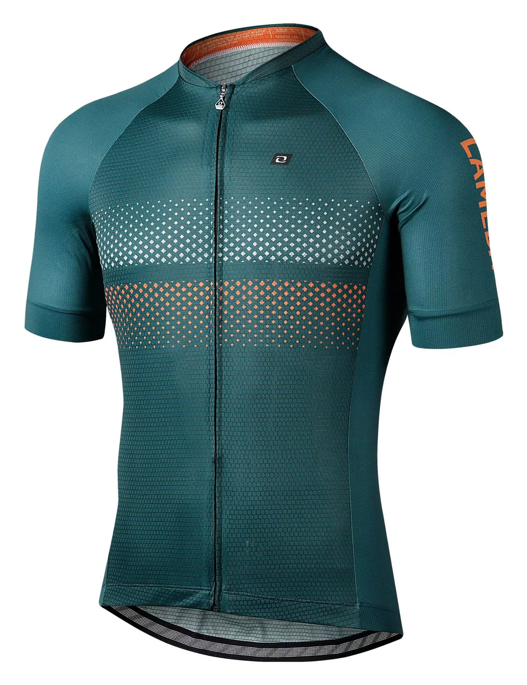 Green Short Sleeve Reflective Cycling Jersey T844