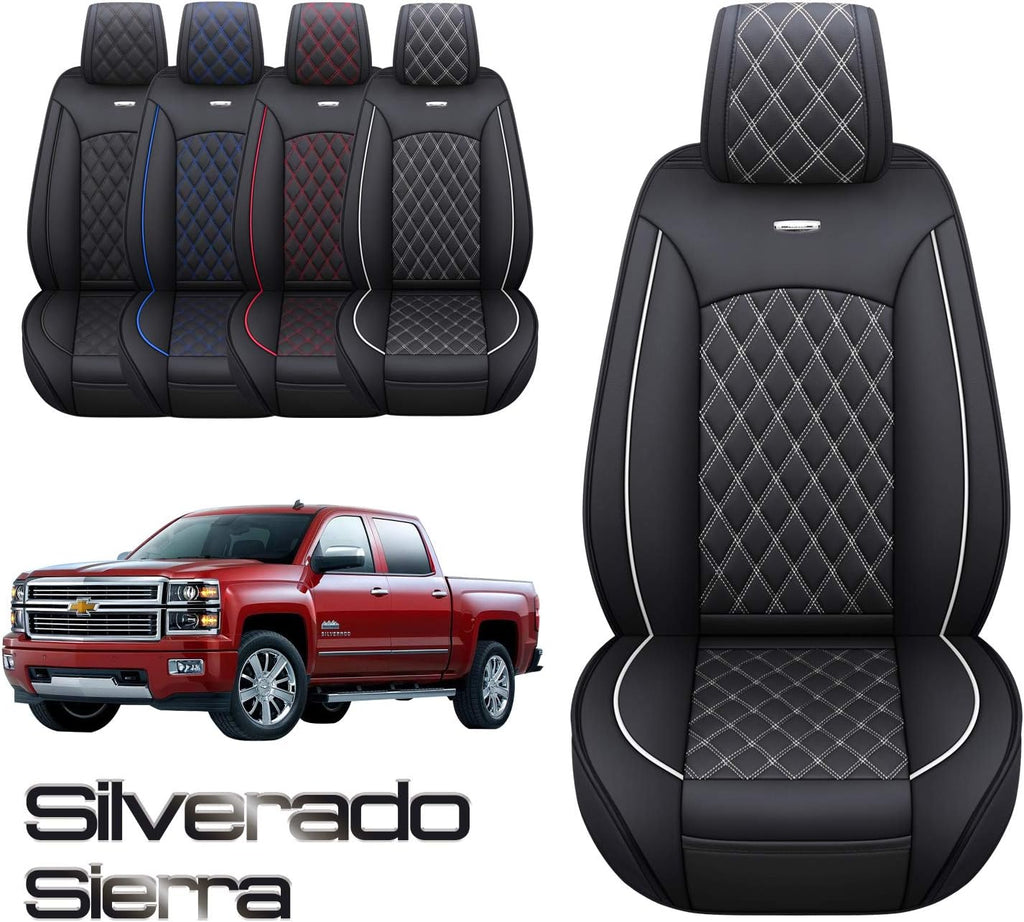 Black 2 Pc Front Seat Covers L424323