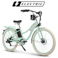 26-in 7-Spd Electric Cruiser Bike, Mint Green, 36V, 350W R1460