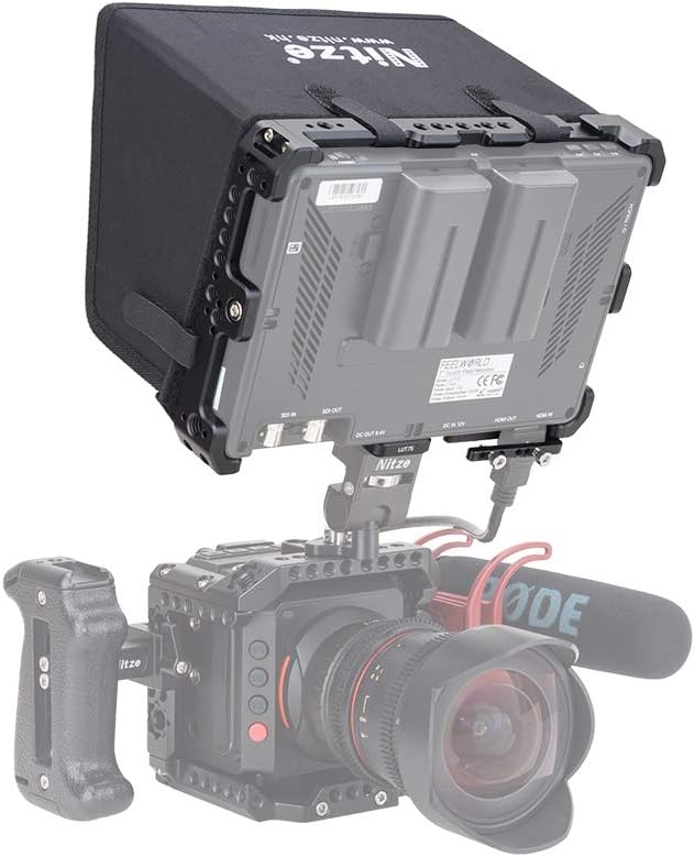 Cage with Sunhood Built-in NATO Rails for Monitor C105342