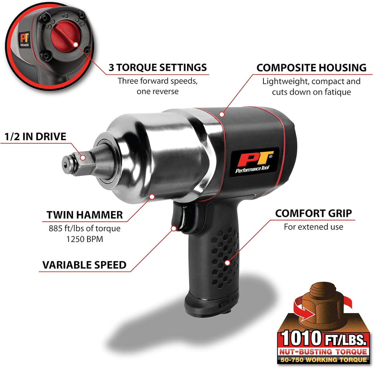1/2-Inch Composite Impact Wrench N264