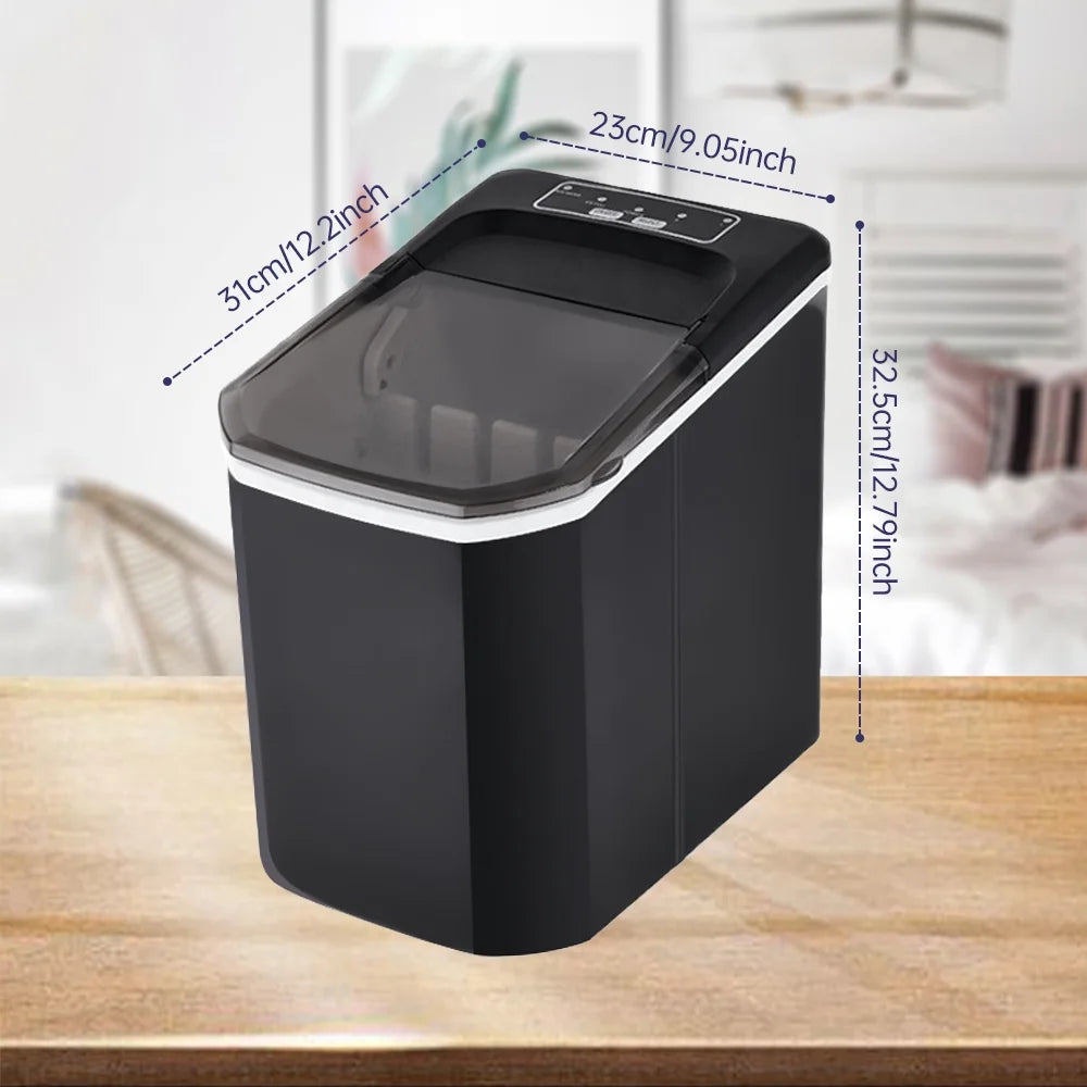 Countertop Ice Maker, 26lbs in 24Hrs, Self-Cleaning Ice Machine with Basket Q9889