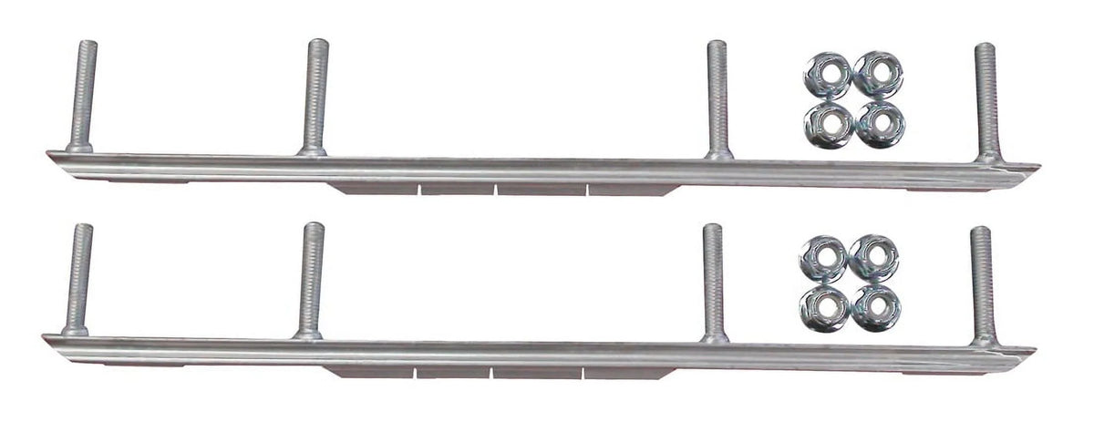 Orange MTX Snowmobile Skis with 7.5" Shaper Bars Complete Kit W902319