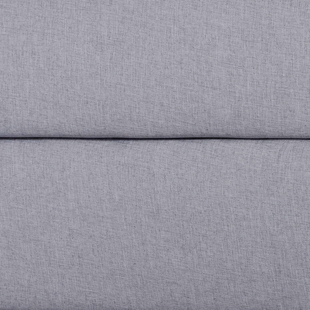 Light Grey Fabric Upholstered Queen Size Platform Bed N55650