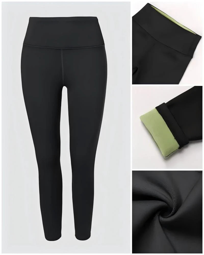 Fleece-Lined Tummy Control Shaping Leggings Y892