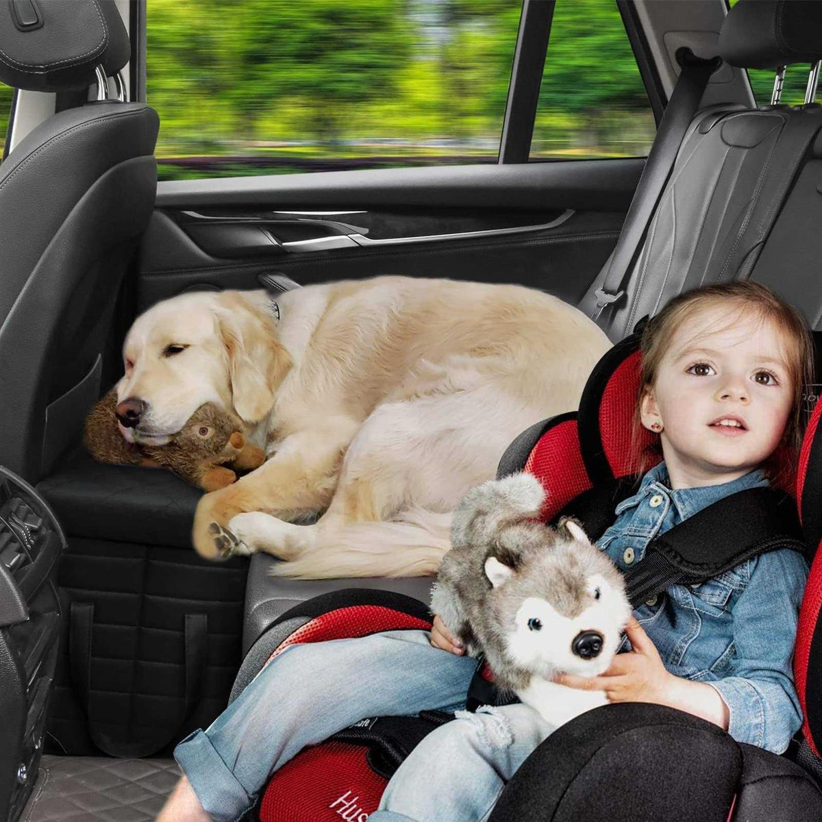 Dog Seat Extender with Storage E41205