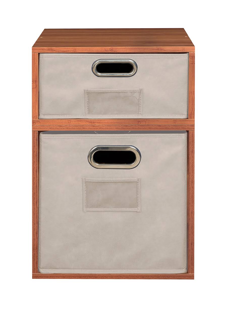 1 Half Cube/1 Full Cube Storage Set with Foldable Storage Bins S128710