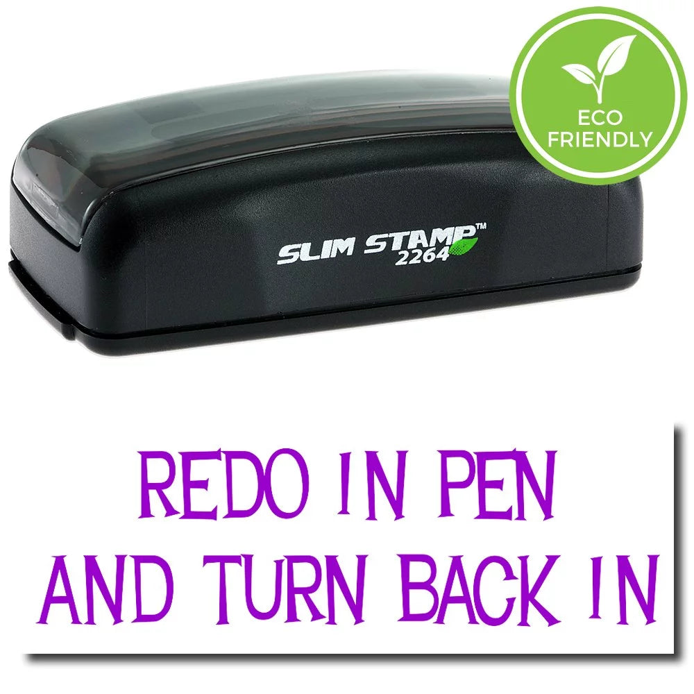 Pre-Inked Stamp with Purple Ink E5109
