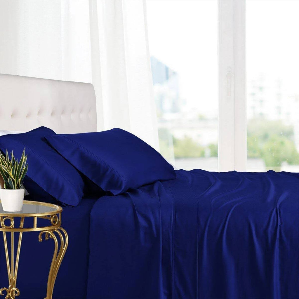 Royal Blue Bamboo Sheets Set I177265