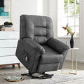 Gray Electric Lift Recliner Chair with Footrest N65615