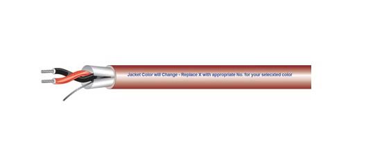 2 Conductor 22AWG Bonded Shield Cable 500ft Brown J1205