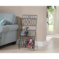 3 Tier Magazine Rack Black F216053