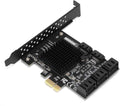 8 Ports PCI-E to SATA 3.0 Expansion Card with Driver Disc L276
