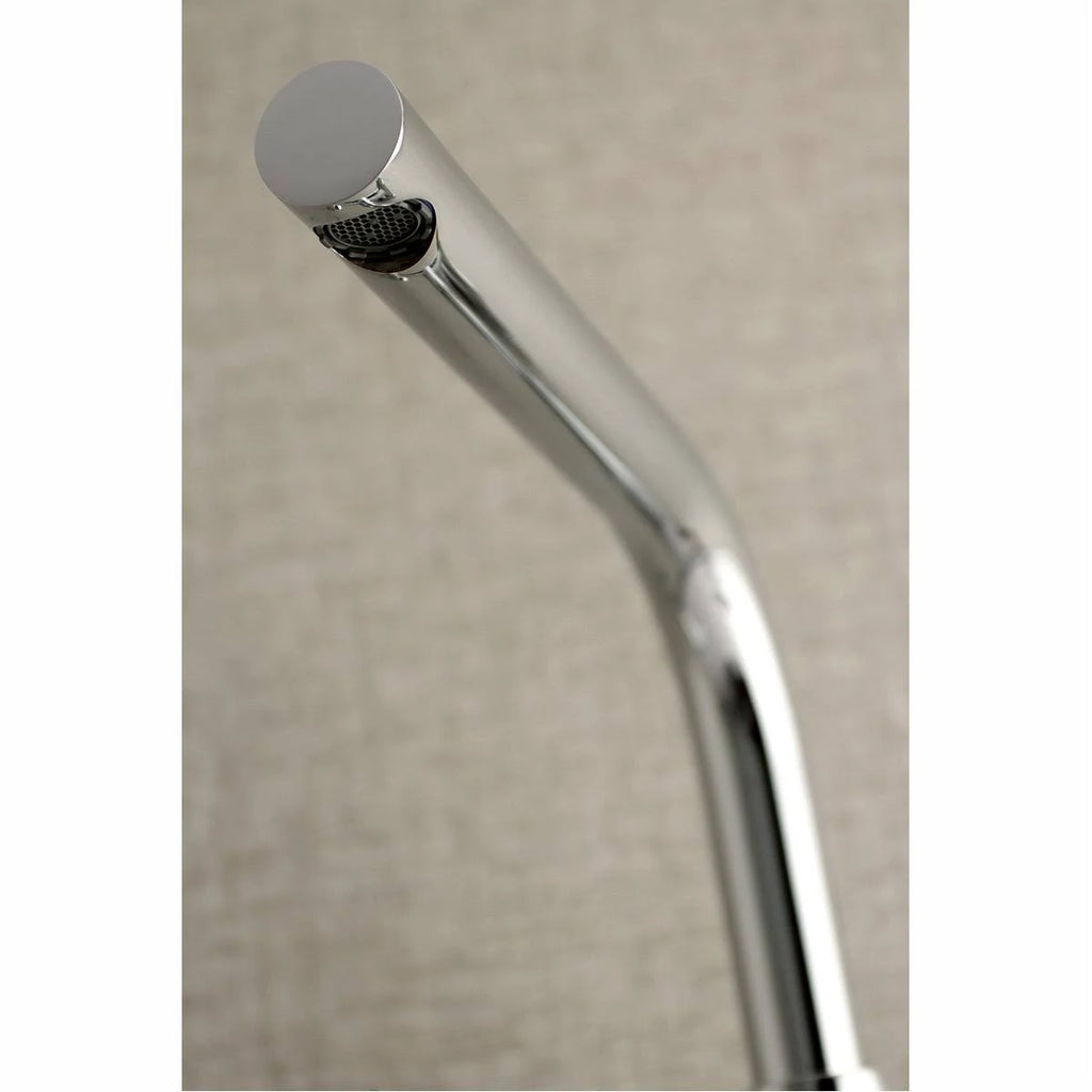 Brushed Nickel Adjustable Center Wall Mount Kitchen Faucet X9432