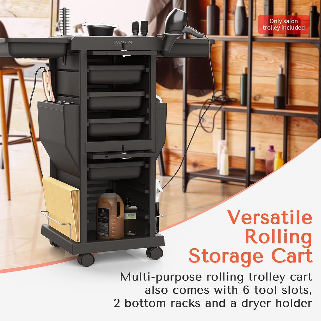 Salon Trolley Cart with 6 Trays Q1852