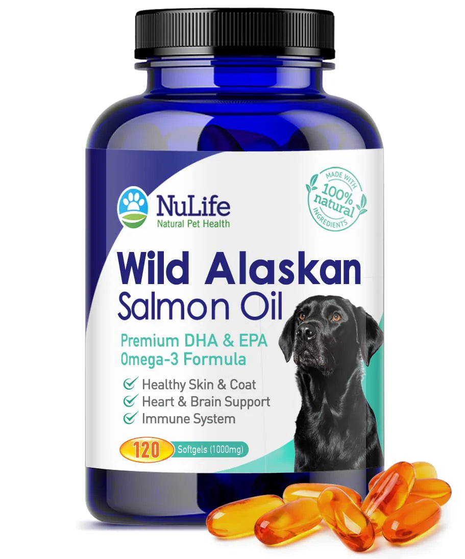 Wild Alaskan Salmon Oil Omega 3 Fish Oil Supplement 120 Soft Capsules F820723