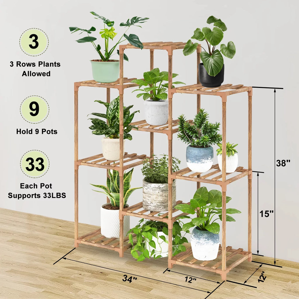 6-Tier Wood Plant Stand Z77106