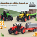 3 Pieces Die-Cast Metal Toy Farm Tractors Truck and Trailers Set P81956