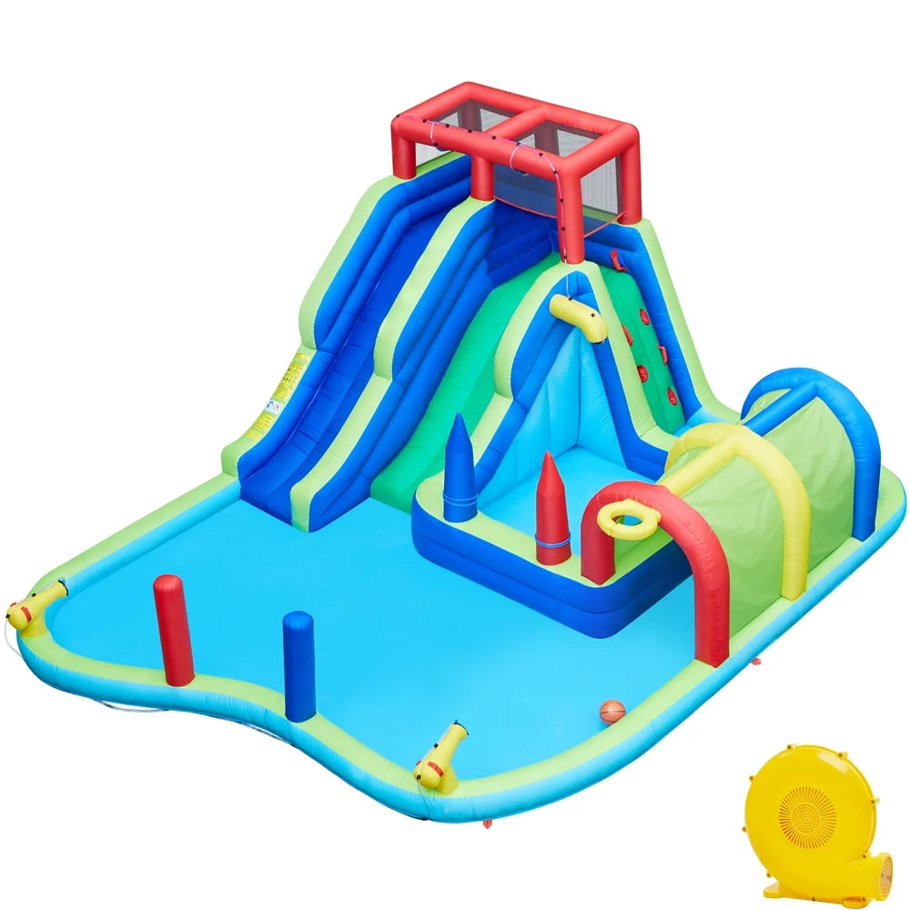 Blue Inflatable Water Slide C583858
