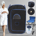 Portable Steam Sauna Tent with 2L Steamer, 99 Minute Timer, Remote Control, Chair, 135CM V301871