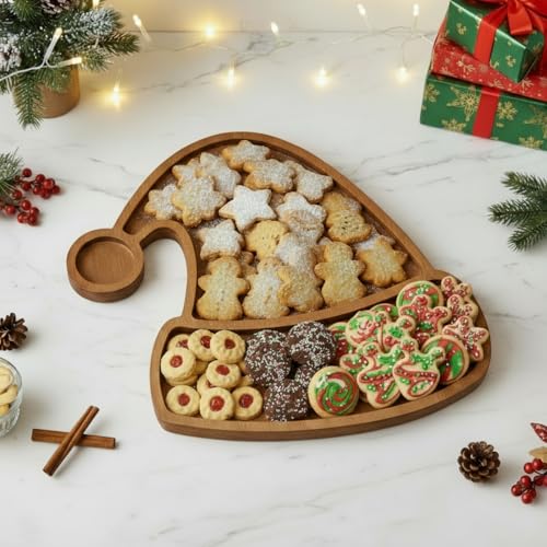Christmas Tree Serving Tray Charcuterie Board 11.42 x 10.43 Inches C2863