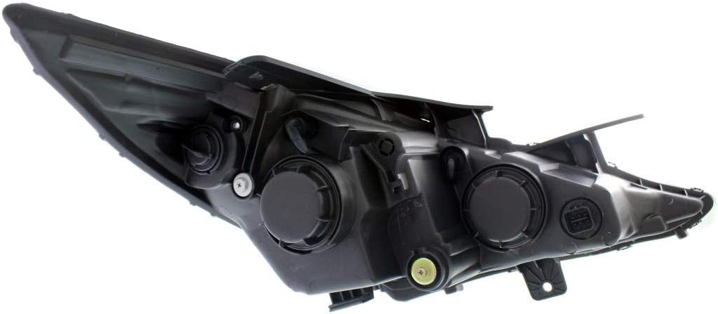Headlight Assembly for Hyundai Sonata 2011 2012 Passenger Side Chrome Bezel H634057