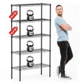 4-Shelf Adjustable Metal Wire Storage Shelving Unit G4034