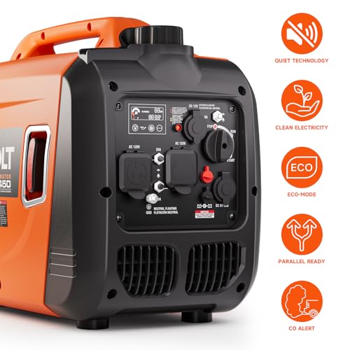 8000W Dual Fuel Inverter Generator with Electric Start F558