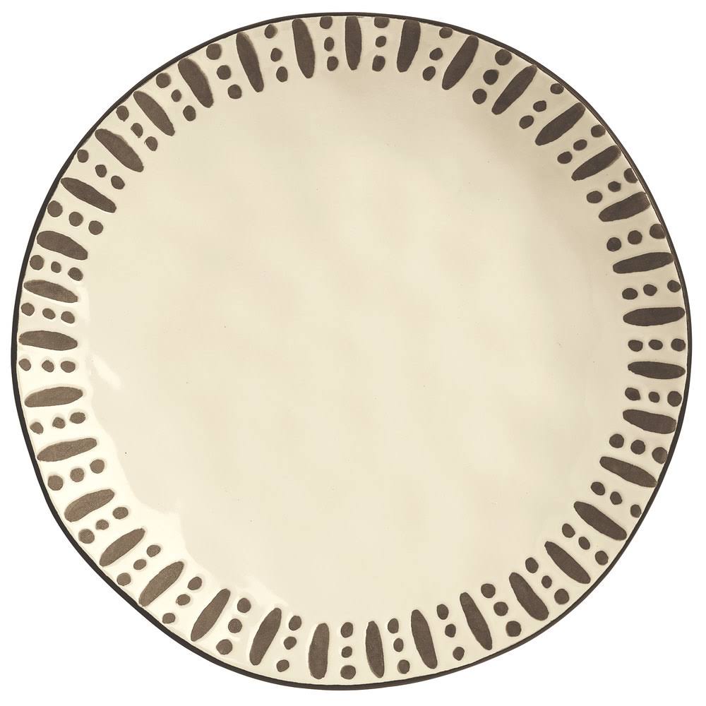 Cream Stoneware Dinner Plate - 12/Case B69321
