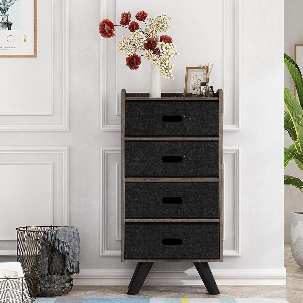 4 Drawer Wood Top Storage Dresser H456689