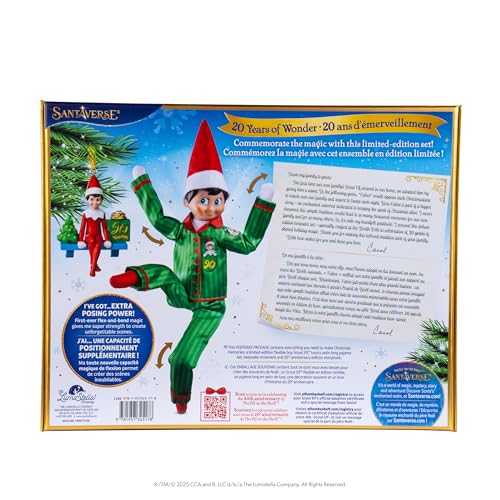 Boy with Blue Eyes Posable Christmas Elf and Storybook U12373