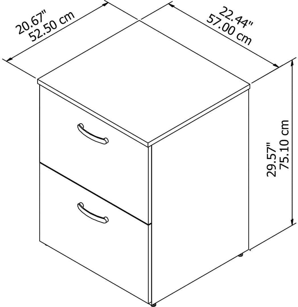 2 Drawer Mobile File Cabinet N8592
