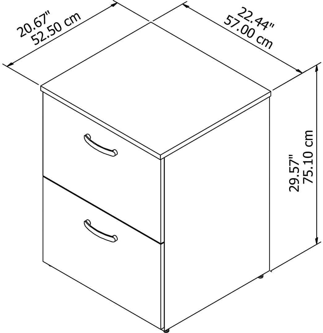 2 Drawer Mobile File Cabinet N8592