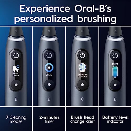 Black Onyx Electric Toothbrush with 3 Replacement Brush Heads T6259