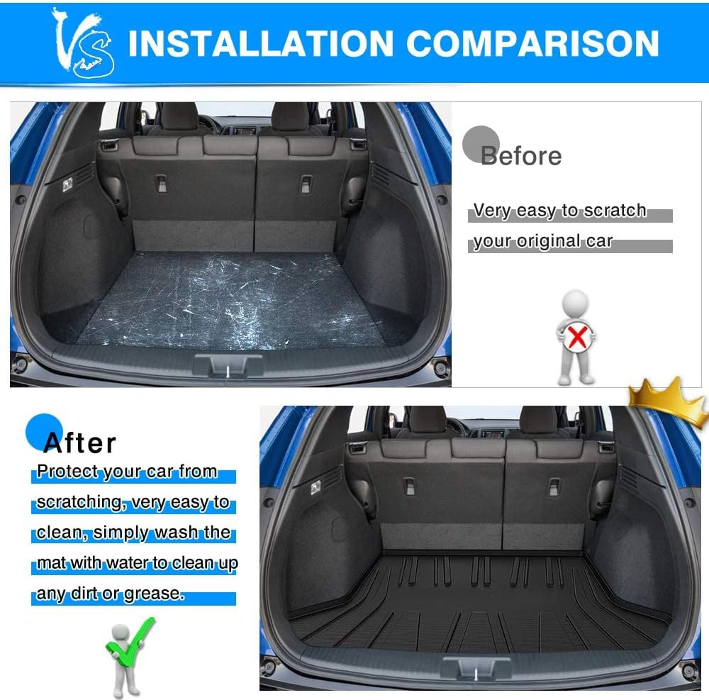 Custom Fit Cargo Mat for Honda HRV 2016-2022 Black F122042