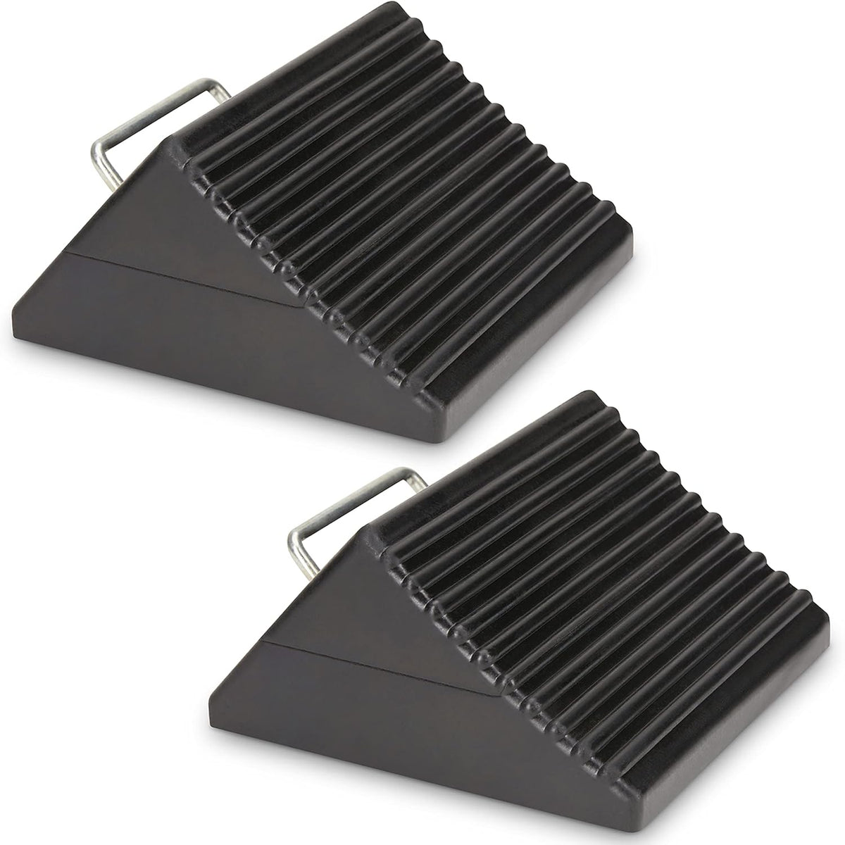 Set of 4 Heavy Duty Nylon Rubber Wheel Chocks A2622