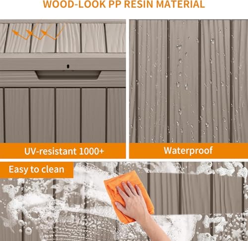 150 Gallon Waterproof Resin Outdoor Storage Box I717