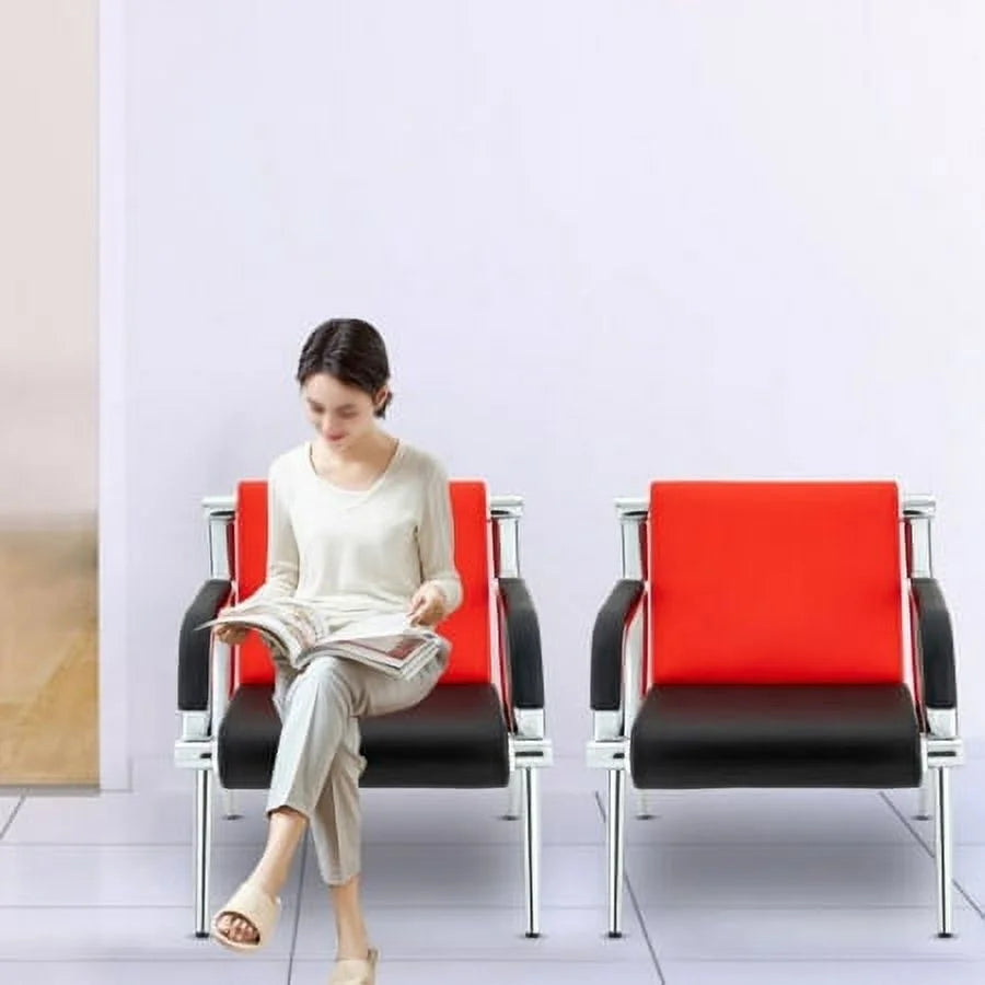 2PCS PU Leather Guest Chair R472