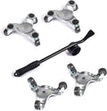 Triangle Iron Furniture Dolly with Universal Wheel 4 Packs (Silver) Q125965