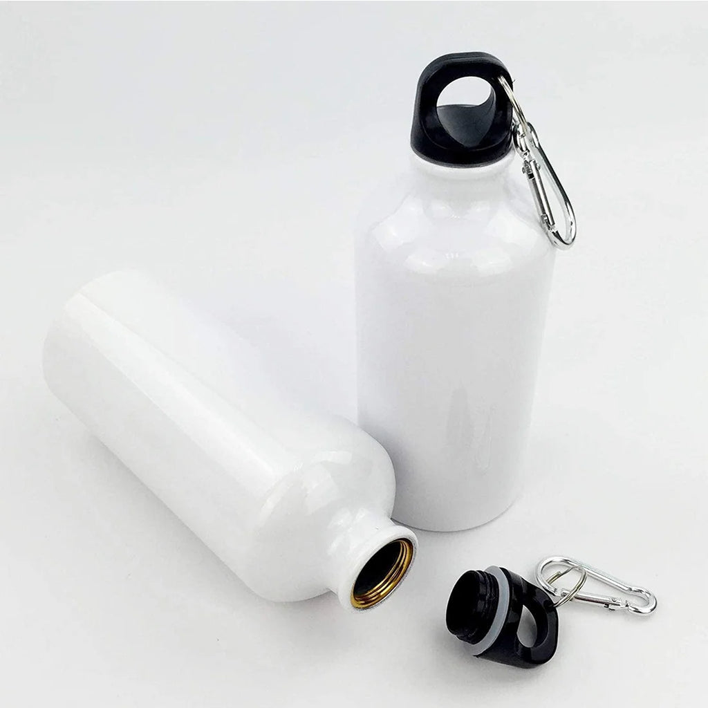 50pcs 500ml Aluminium Water Bottle White Q869037