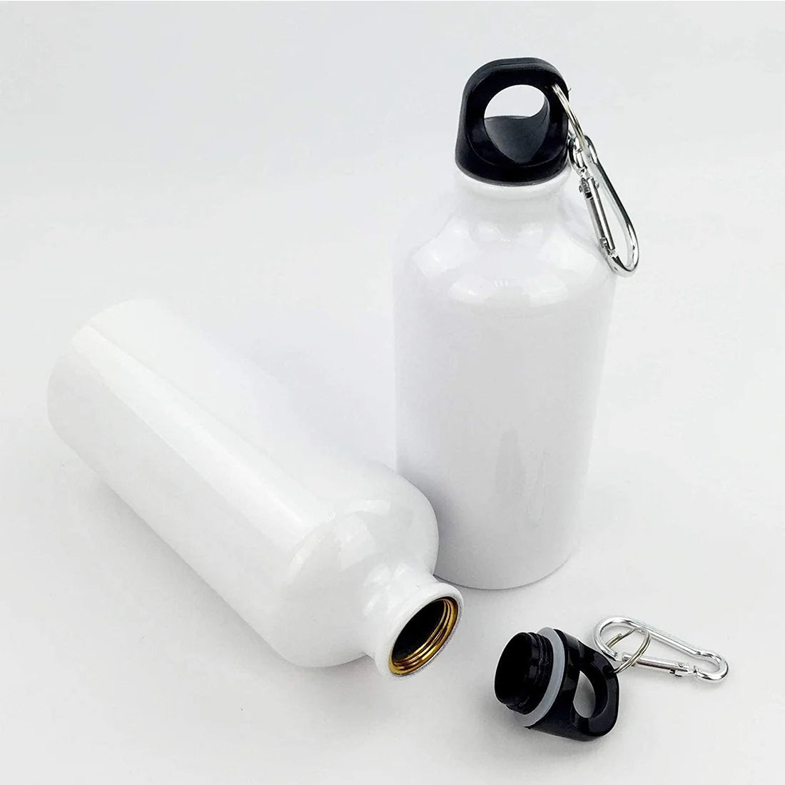 50pcs 500ml Aluminium Water Bottle White Q869037