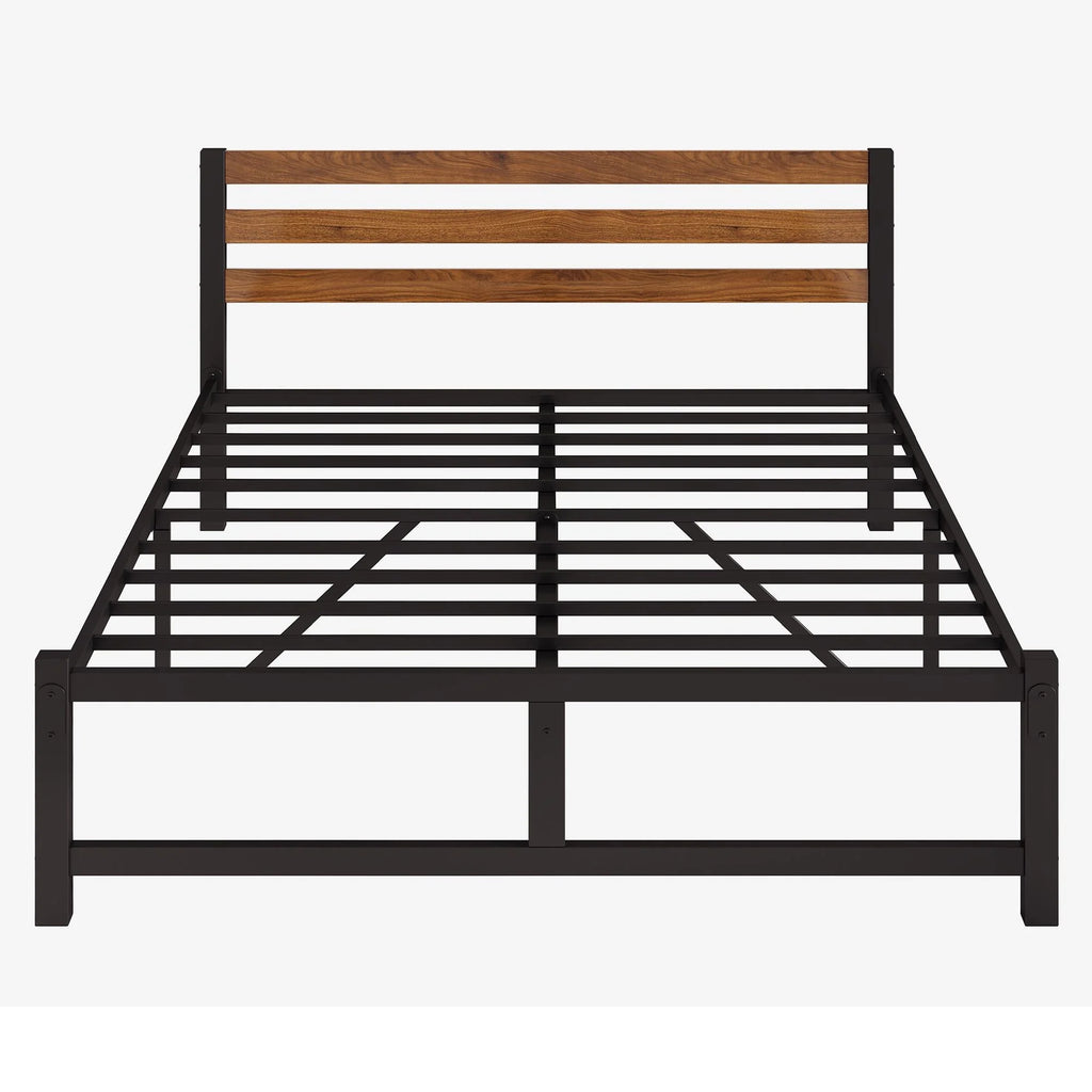 Queen Platform Bed Frame with Headboard H185