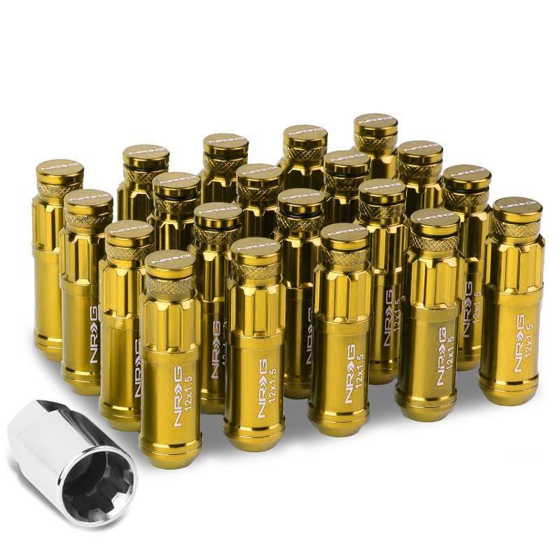 21 PC Chrome Gold Steel Lug Nut Set M5999