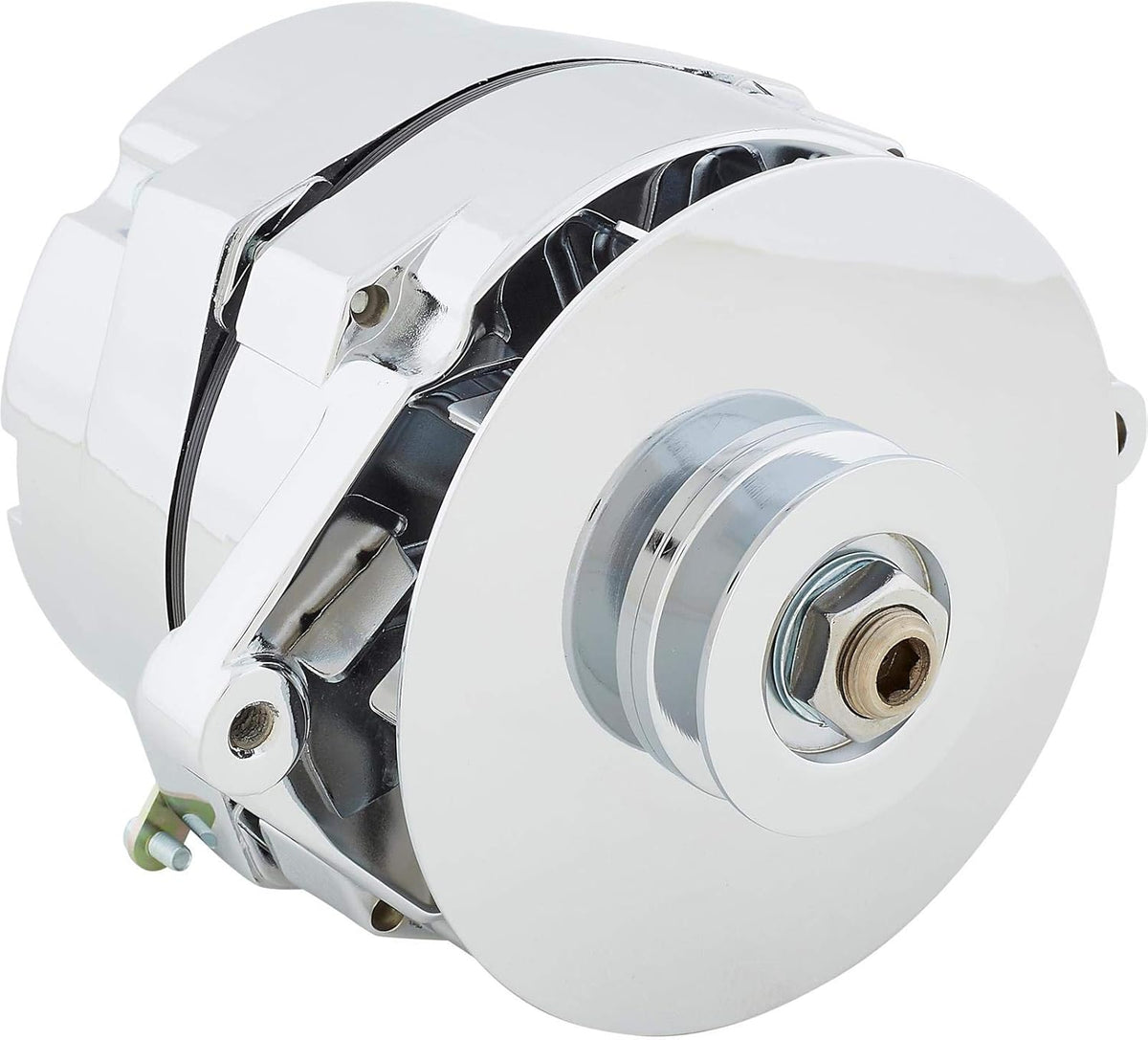 Chrome 100 Amp One Wire Alternator with Chrome Bracket J578293