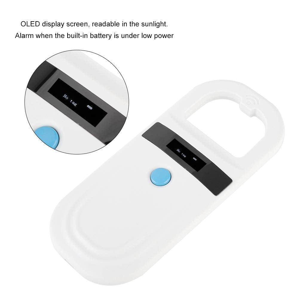 RFID 134.2Khz Pet ID Microchip Scanner with OLED Display I76529